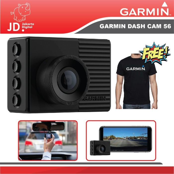 Garmin Dash Cam 56 1440p Dash Cam with 140-degree Field of View