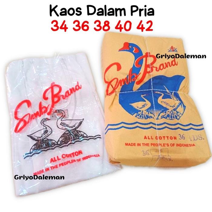 Good Quality [Paket 12 Pcs] Singlet Swan Kaos Singlet Pria Singlet Murah