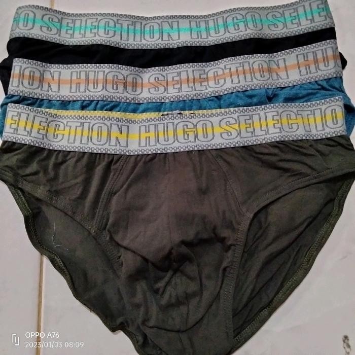 Promo 3Pcs Celana Dalam Pria Hugo Selection