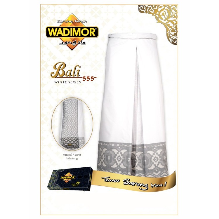 WADIMOR SARUNG TENUN BALI 555 PUTIH