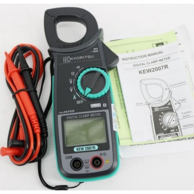 kyoritsu 2007R Digital Clamp Meter AC 1000A Asli