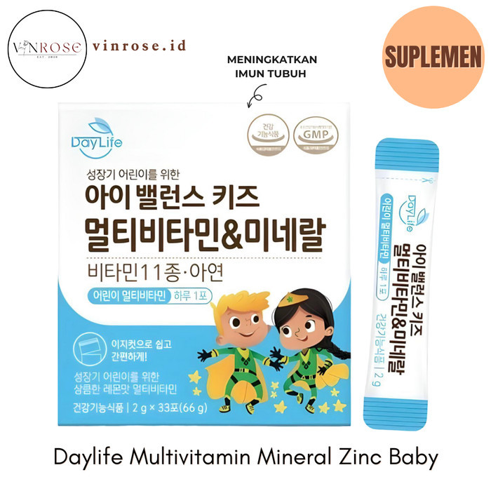 Daylife Multivitamin Mineral Zinc Vitamin Anak Korea/ Vitamin