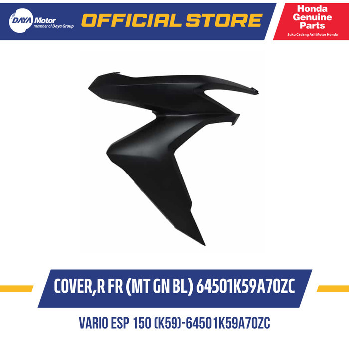 64501K59A70ZC Cover R FR Black Vario eSP 150 (K59)