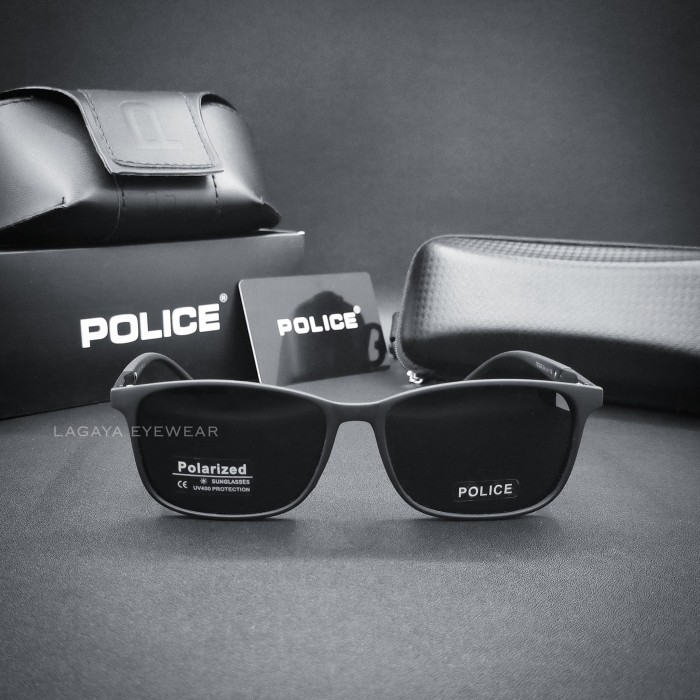 Kacamata police original hitam pria / kacamata polarized anti uv 400 / kacamata outdoor original
