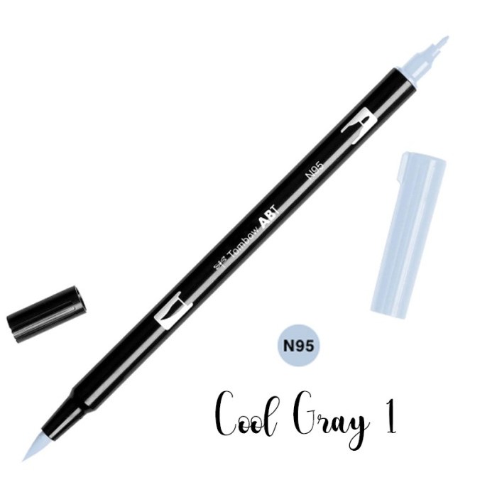 

Tombow - ABT Dual Brush pen - ABT N95 Cool Gray 1