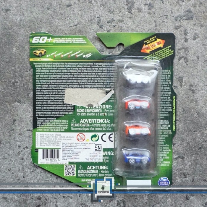 HOT SALE Nano Speed 4 Pack Car Micro Wheels Speeds Fast Refill Spin Master
