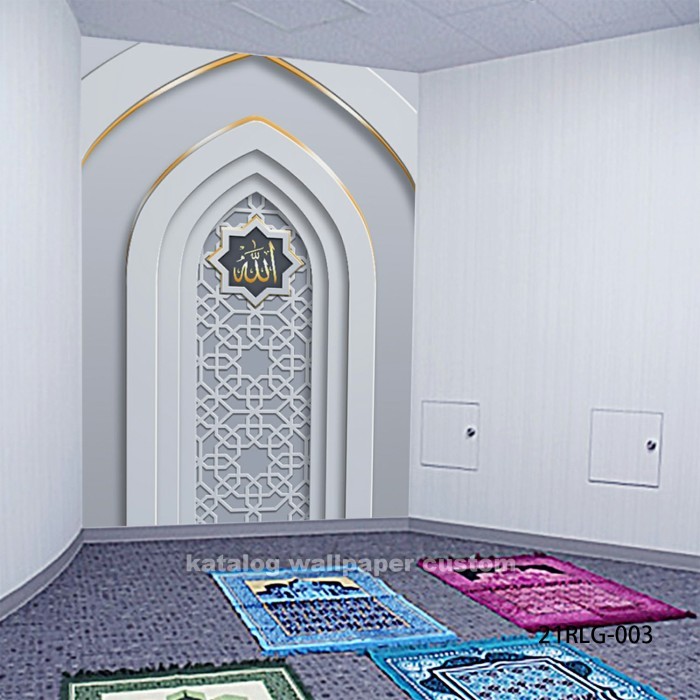 Wallpaper Dinding 3D Custom Islami Mihrab Masjid (21RLG-003)