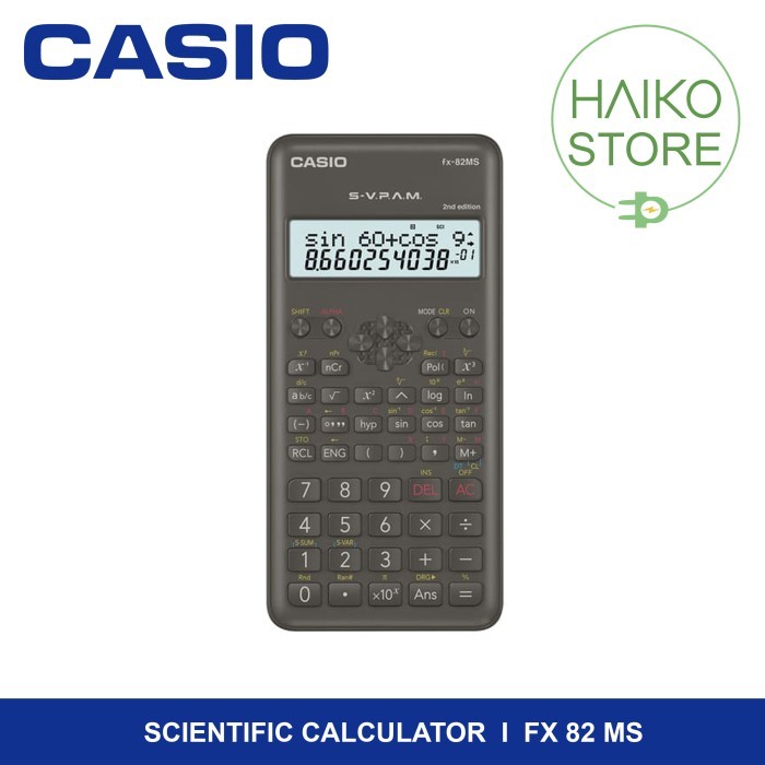 

Terlaris Kalkulator Casio Scientific Calculator FX 82 MS Original SALE
