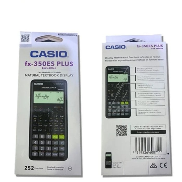 

Terlaris CASIO KALKULATOR SCIENTIFIC FX 350 ES PLUS 2ND EDITION 252 FUNGSI SALE