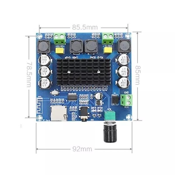 Tda7498 Stereo Kit Class D Amplifier