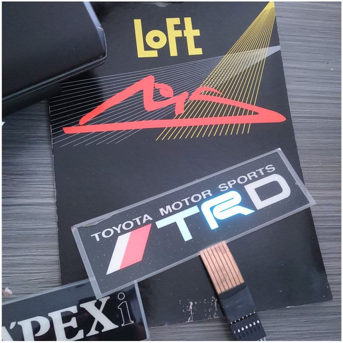 Lampu Led Running Text variasi interior mobil/Logo mobil/lampu eblem