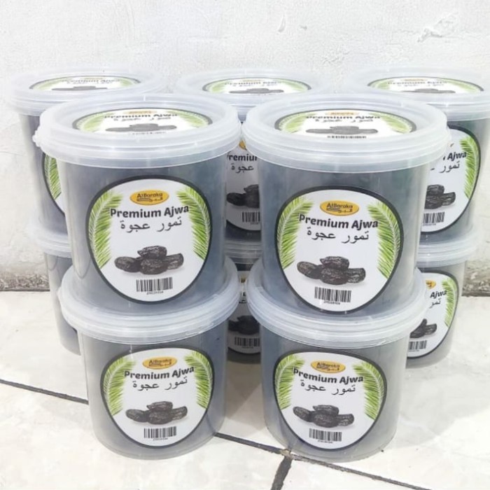 

Albaraka Kurma Ajwa Ember 650gr Kurma Nabi Hitam Legit