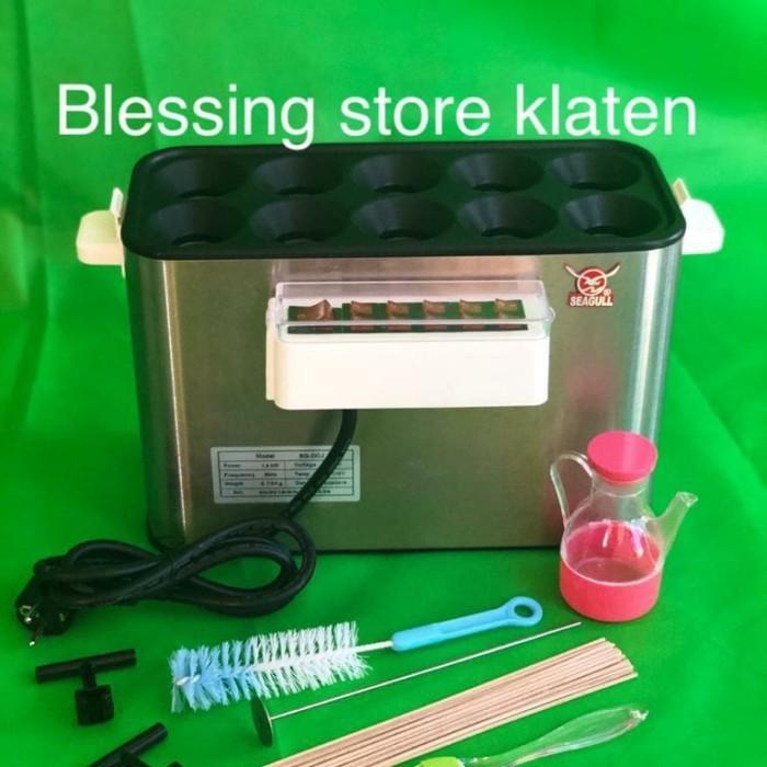 "'''] MESIN SOSIS TELUR SOSTEL LISTRIK / EGG ROLL LISTRIK 10 LUBANG