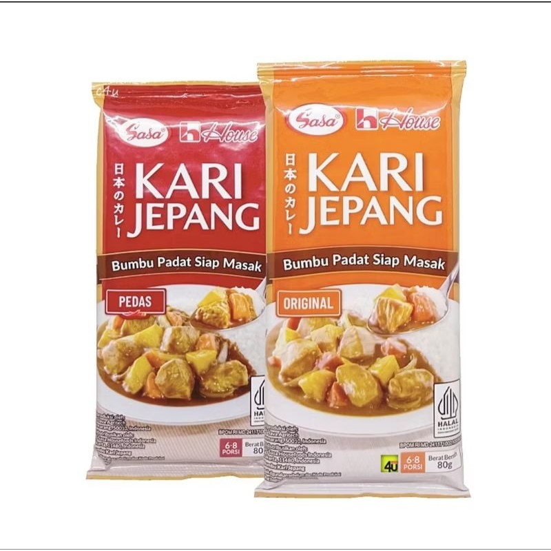 

Sasa House Kari Jepang Halal 80gr Saus Curry Jepang Kari Pedas Original