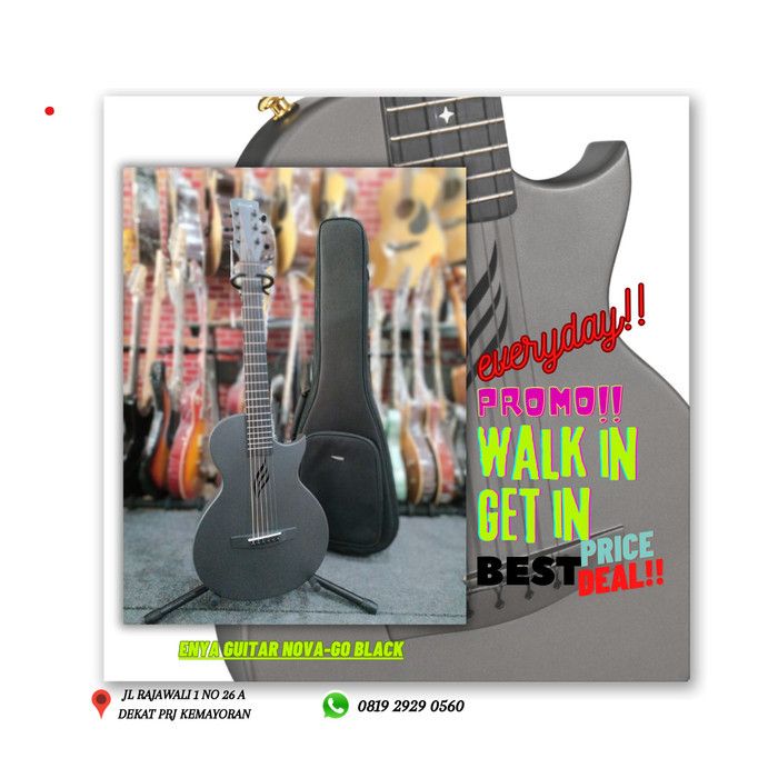 TERBARU ENYA GUITAR NOVA-GO BLACK BMJ