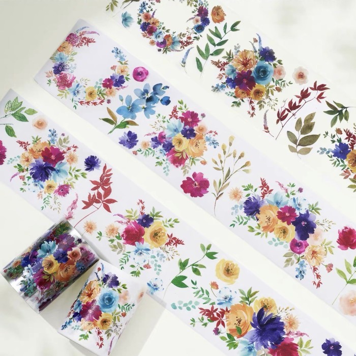 

Viral Wt Seasonal Flower Pet Tape And Washi Tape Packing Aman