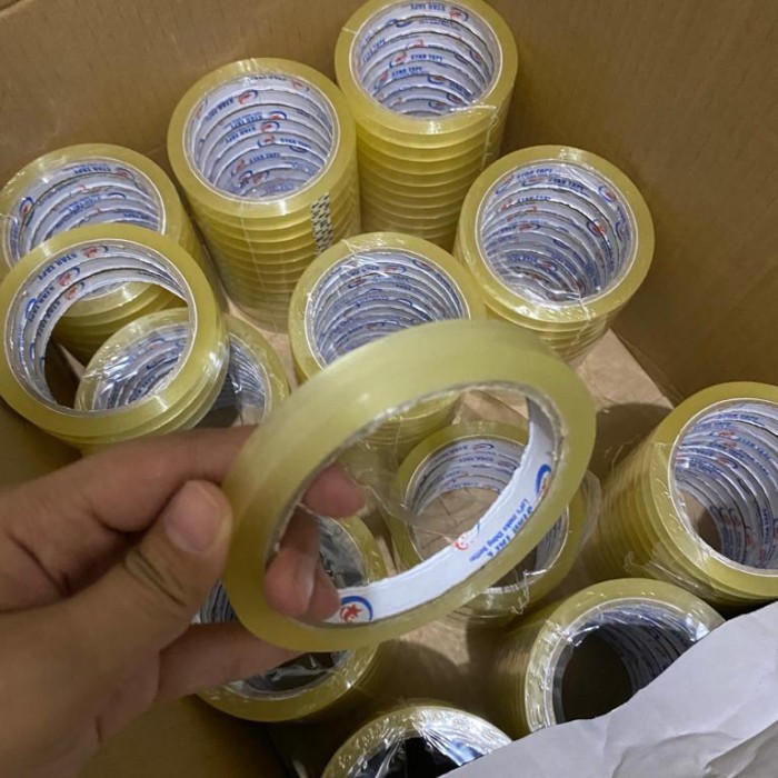 

Ready Stock Lakban 12 Mm X 100 Yard (Per Dus) Star Tape Isolasi Kecil Cod