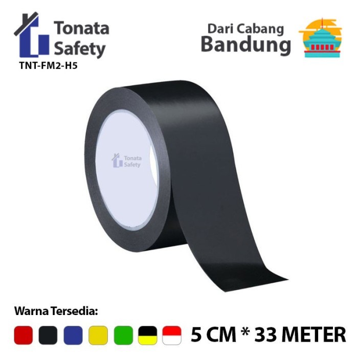 

Diskon Floor Marking Tonata / Lakban Hitam / 5 Cm X 33 M Cod