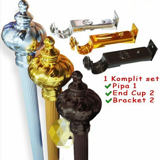 Batang/Pipa Rel Gorden Polos Minimalis