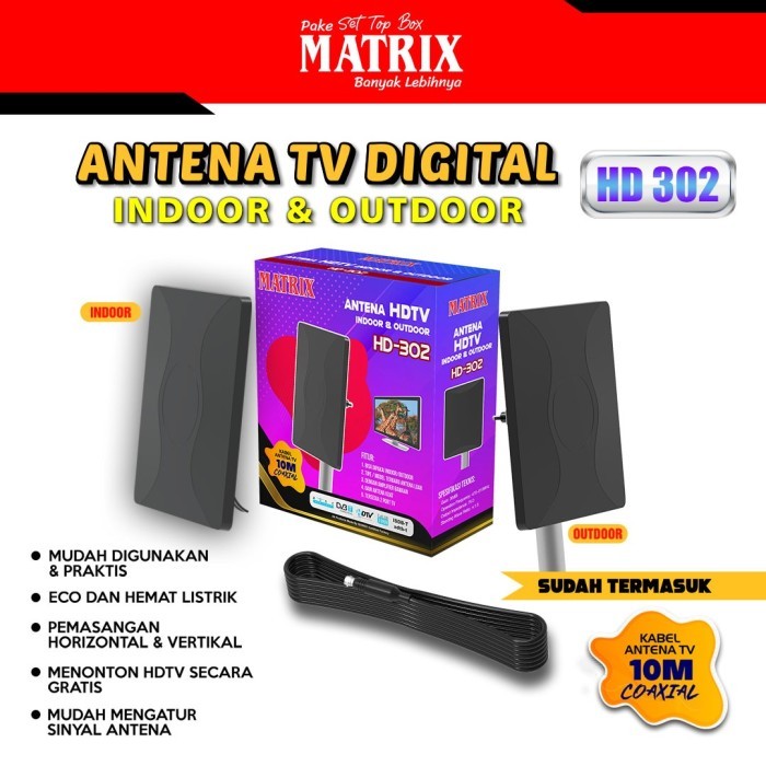 ANTENA TV DIGITAL HD 302 ANTENA TV DIGITAL INDOOR & OUTDOOR