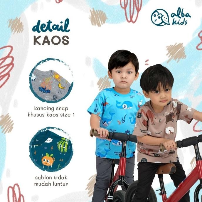 Kaos Anak Muslim Alba Kids Hewan Qurban Sapi Kambing bahan Katun
