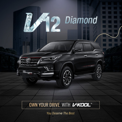 Kaca Film V-KOOL Diamond Series TOYOTA FORTUNER Depan VK40