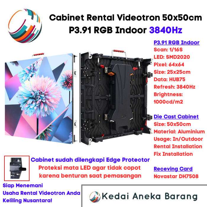>>>>>] Paket Rental LED Videotron P3.91 P3.9 Indoor Kabinet Cabinet 50x50 50