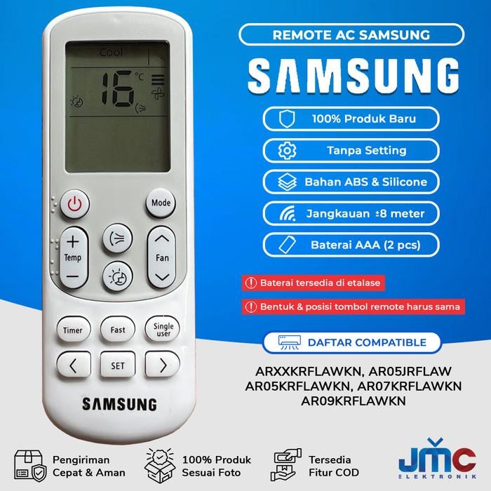 REMOTE REMOT AC SAMSUNG FAST MATAHARI ARXXKRFLAWKN AR05JRFLAW AR05KRFLAWKN AR07KRFLAWKN AR09KRFLAWKN