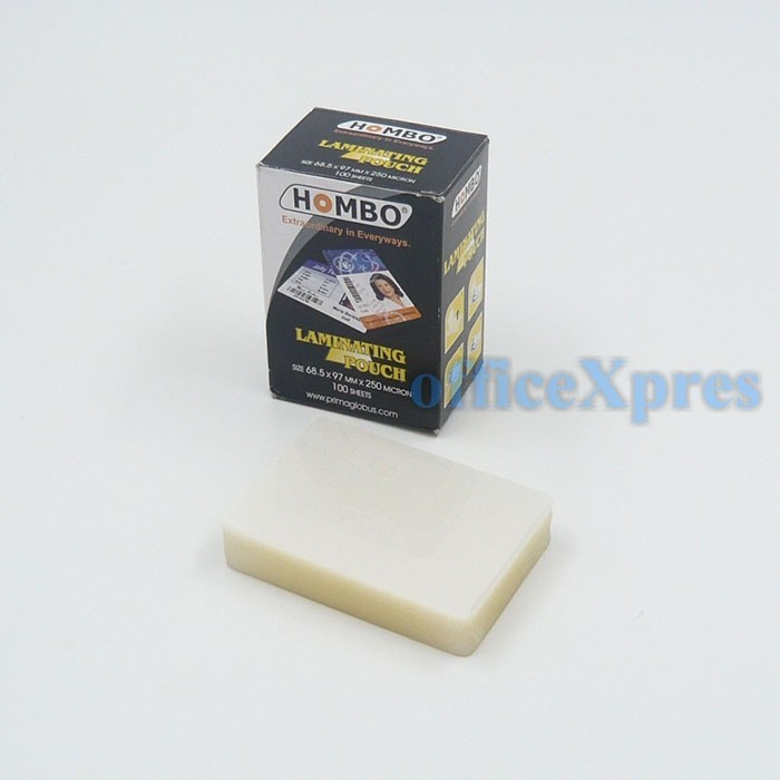 TERBARU Laminating Film Ukuran ID KTP 250mic Hombo