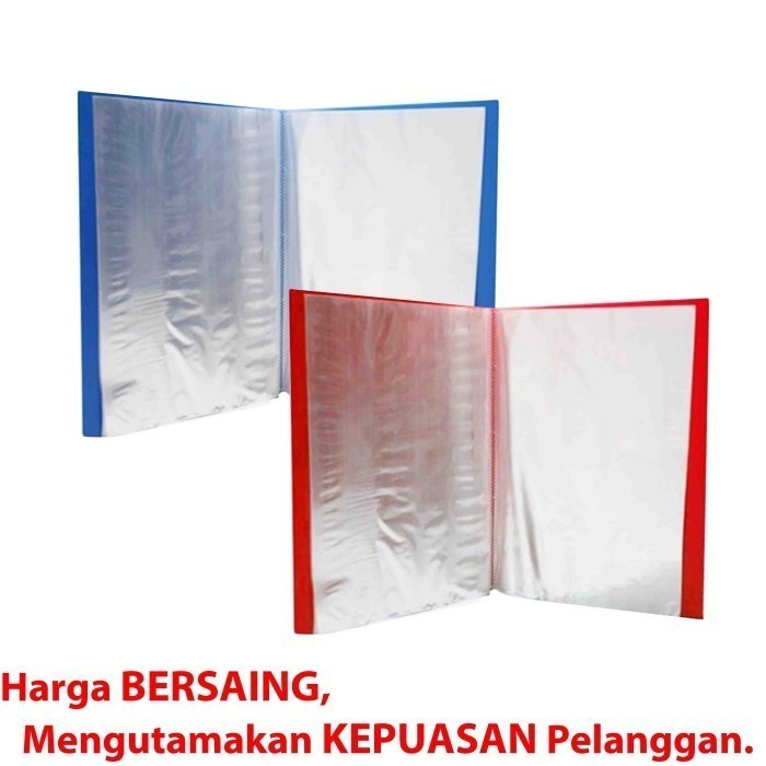 Map Clear Holder A4 60 Pocket Polos / Album Kertas isi 60 Lembar / Katalog Ijazah - Akte - Surat