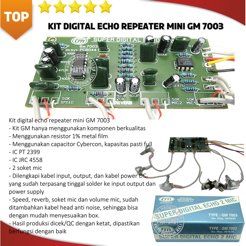 Kit digital echo repeater mini GM 7003