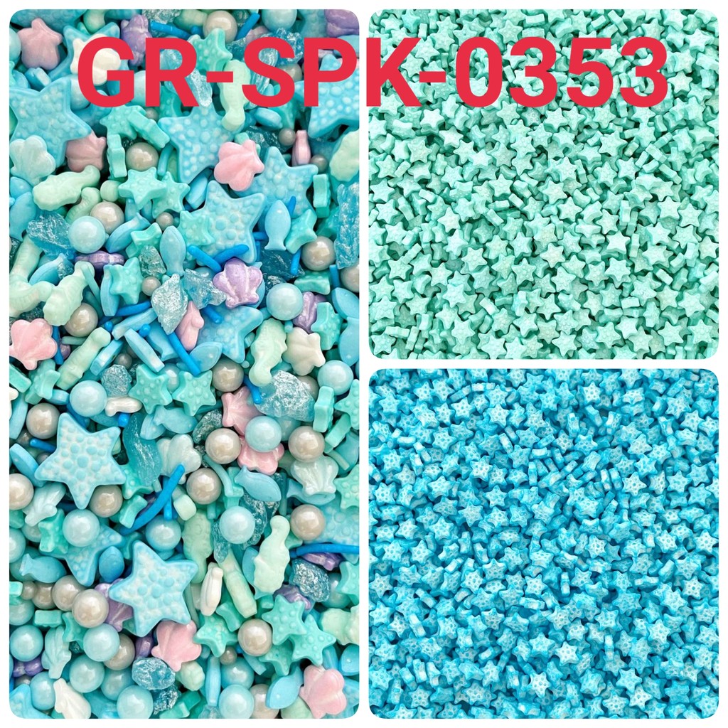 

GR-SPK-0353 Springkel sprinkles 1kg bintang laut kerang ikan mutiara (sprinkles)