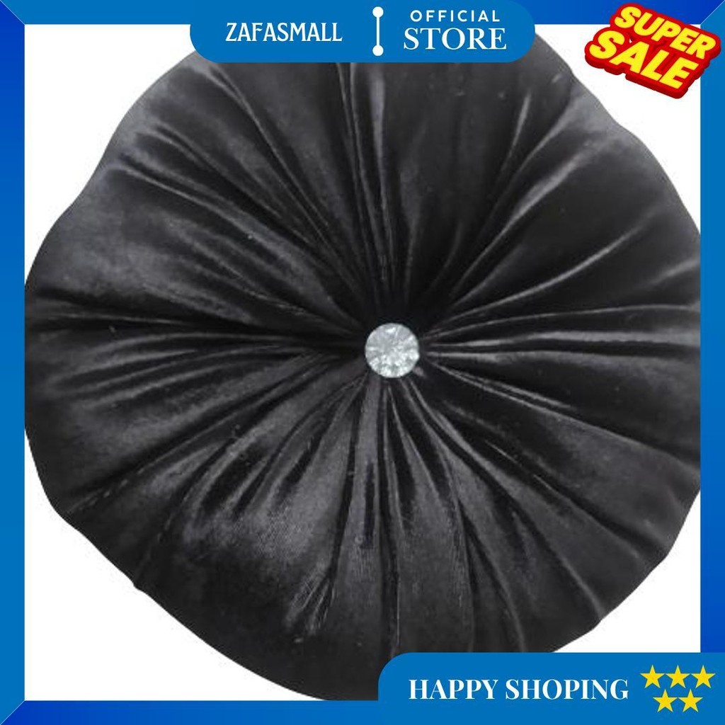 Bantal Sofa Round Pillow Bulat Kancing Permata Bantal Bulat Labu Terbaik Velvet Bludru Round Pillow 