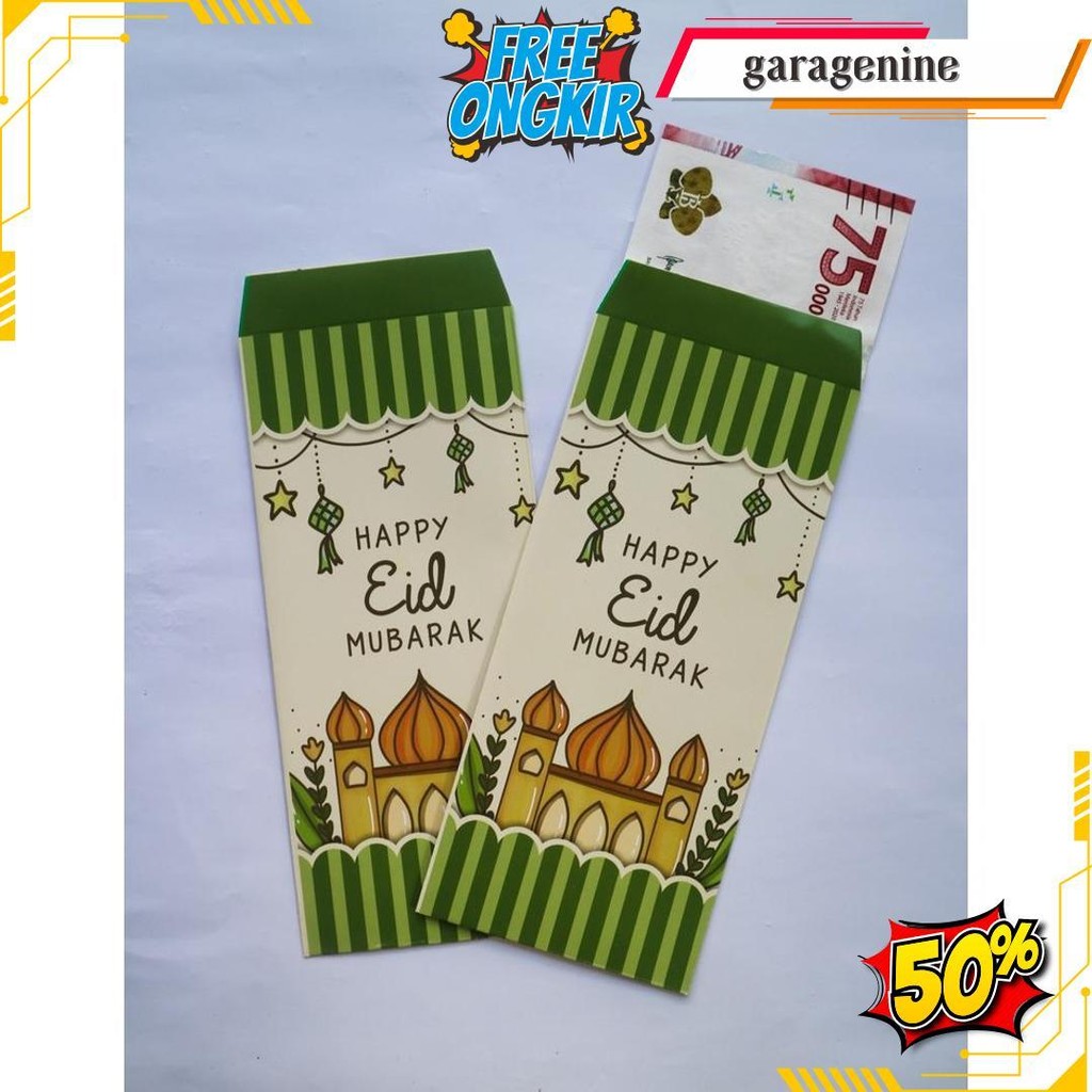 

Amplop Lebaran Besar Bebas Pilih Motif (1Pack Isi 10 Amplop) Terlaris