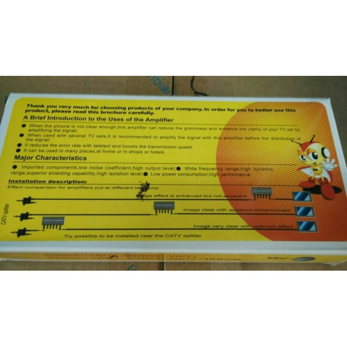 CATV SIGNAL AMPLIFIER BOOSTER 4 WAY 20DBI,CATV SIGNAL AMPLIFIER