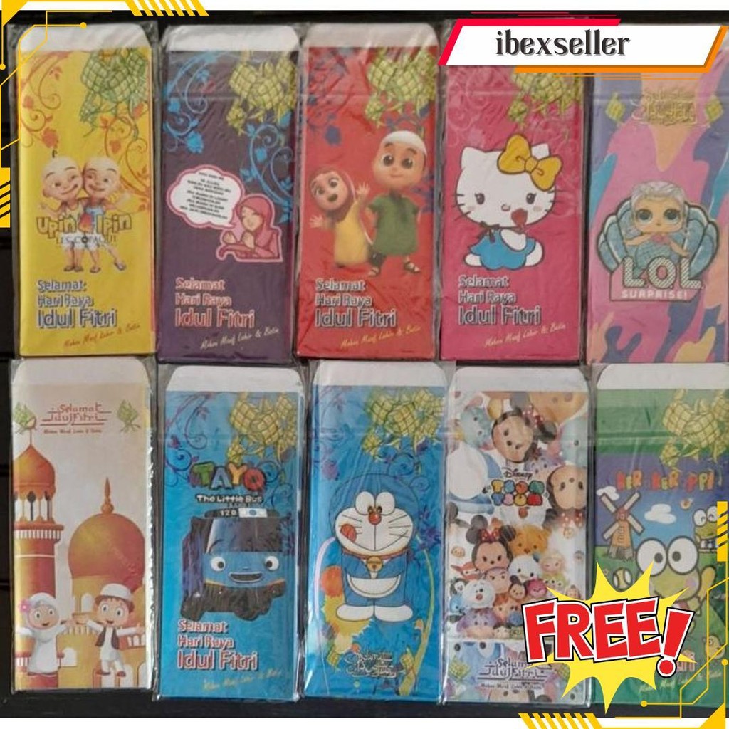 

Grosir 10 Pack Isi 100 Amplop Angpau Lebaran Uk Jumbo Uang Tidak Dilipat Gratis Ongkir
