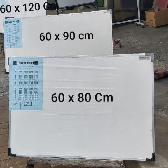 

whiteboard gantung 60 x 80 nonmagnet