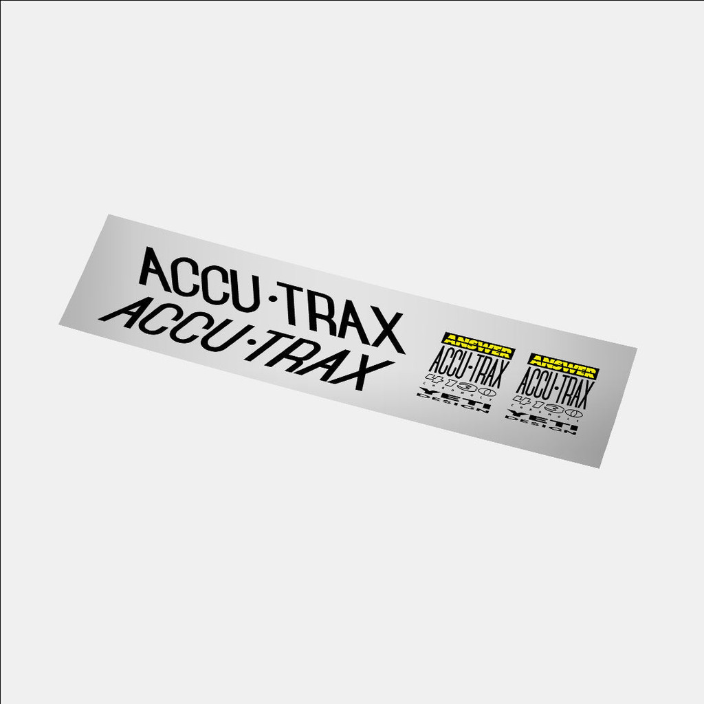Answer Accu Trax Fork Decal Sticker / Stiker / Decal Sepeda / Bicycle