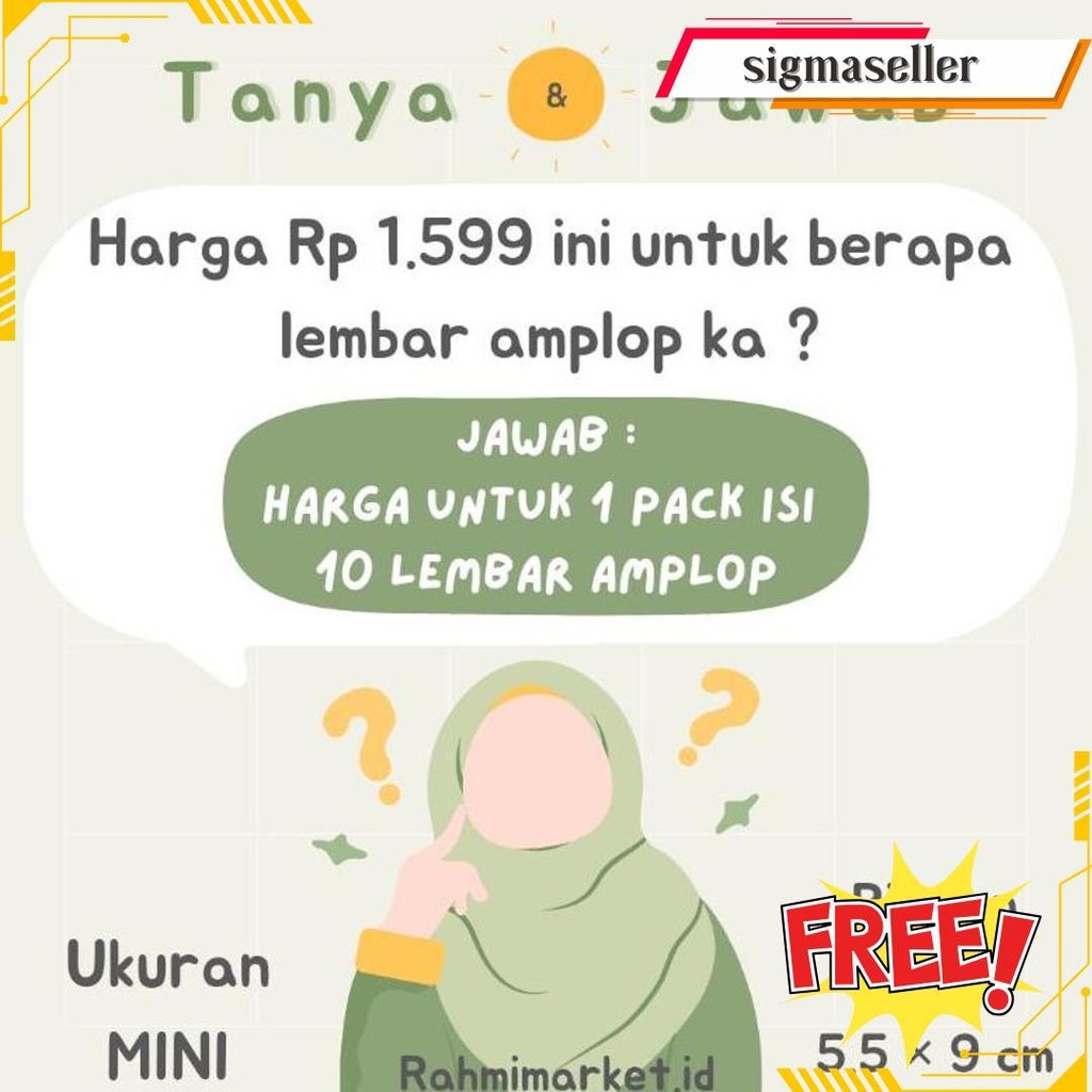 

Mini Amplop Lebaran Part 2 Ukuran 5,5 9 Cm Original Produk