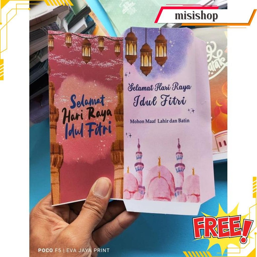 

100 Lembar Amplop Lebaran Panjang Glossy Bisa Cod