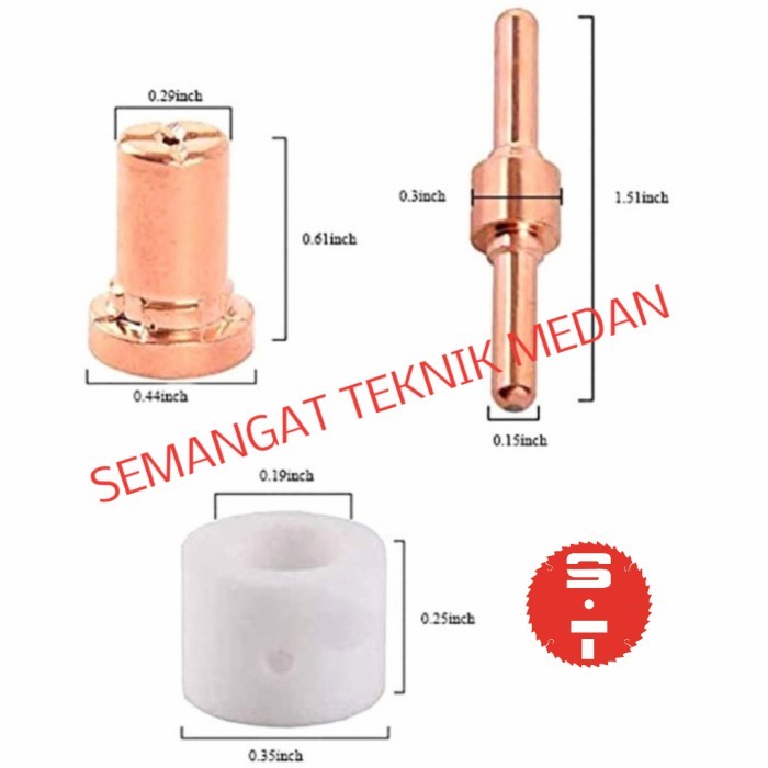 ~~~~~] CUT40 P40 NOZZLE ELEKTRODA PANJANG MATA PLASMA TIP SET CUT P 40 PT31