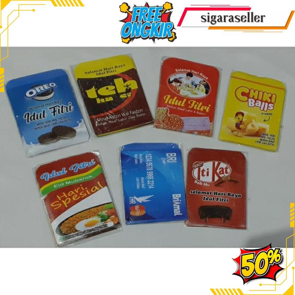 

Bisa Pilih Amotif 10Lembar Amplop Lebaran Medium Snack 7X9Cm Bisa Cod