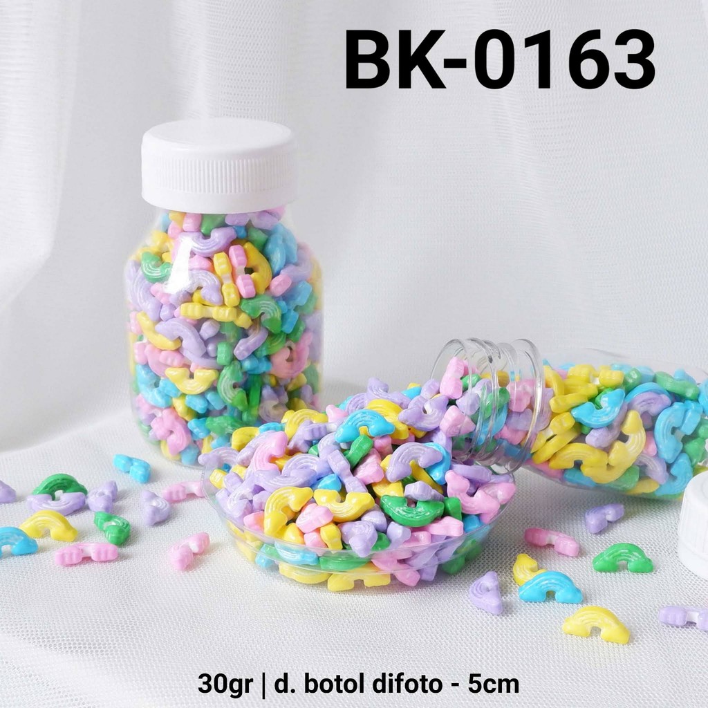 

BK-0163 Sprinkles sprinkle sprinkel 30gr 30 gram pelangi warna warni (SPRINKLES)