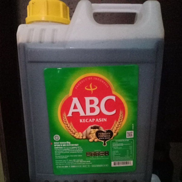 

TERLARIS ABC KECAP ASIN JERIGEN 6 KG MURAH!!! MURAH