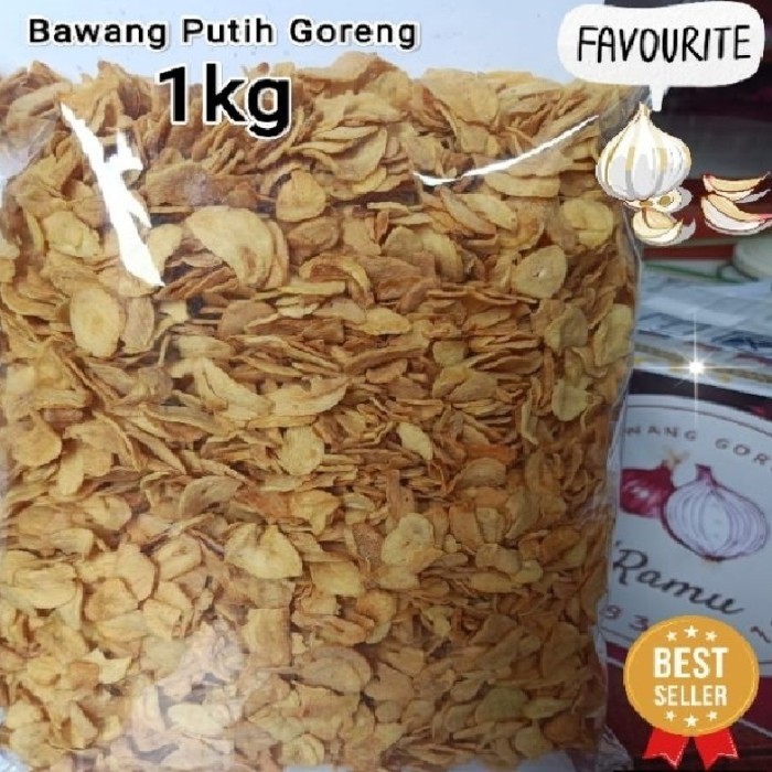 

TERLARIS BAWANG PUTIH GORENG MURNI CRISPY 1KG TERMURAH MURAH!!! MURAH