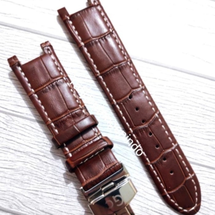 Gc Guess Collection Tali Strap Jam Tangan Leather 22Mm Pria Kulit