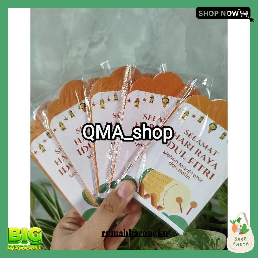 

5 Pack (50 Pcs) Amplop Lebaran Seri Muslim Original Produk