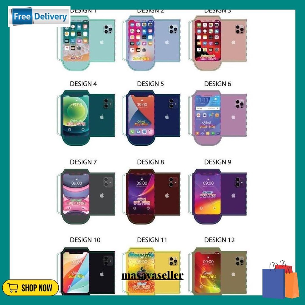 

Amplop Ampau Lebaran Motif Iphone Uk Medium Isi 100 50 10 Lembar - Iphone Mix, 100 Lembar Siap Kirim