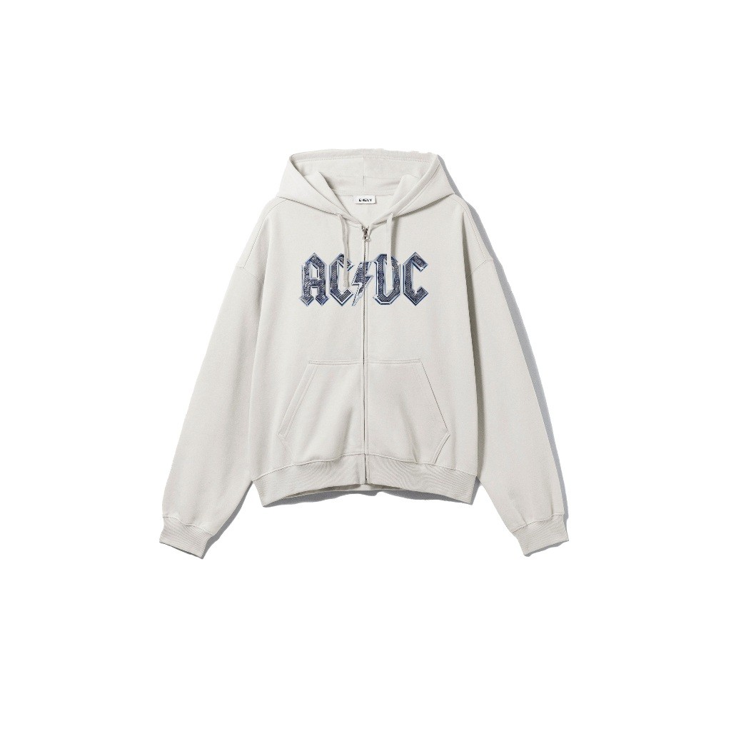 Discount Zipper Boxy Acdc Oversize Cowo Cewe Bisa Pakai Lengan Balon - Hoodie Zipper Boxy Acdc