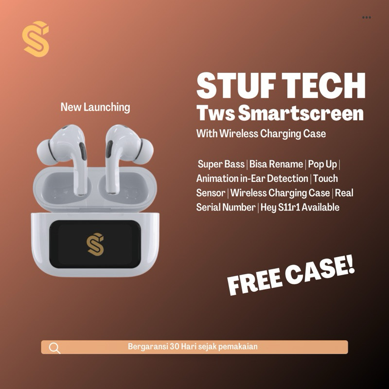 STUFTECH TWS SMARTSCREEN REAL ANC